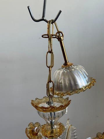 Murano - Kroonluchter - Glas, Antiquités & Art, Antiquités | Éclairage