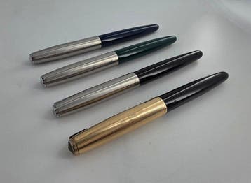 Parker - Lot of 4 21 Fountain Pens USA – Parker 21 Custom, Nieuw