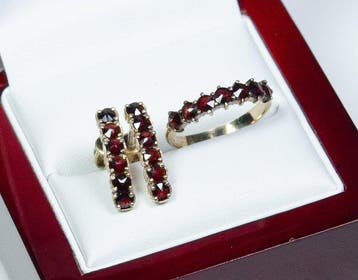 Zonder minimumprijs - 2-delige sieradenset - 900 zilver -