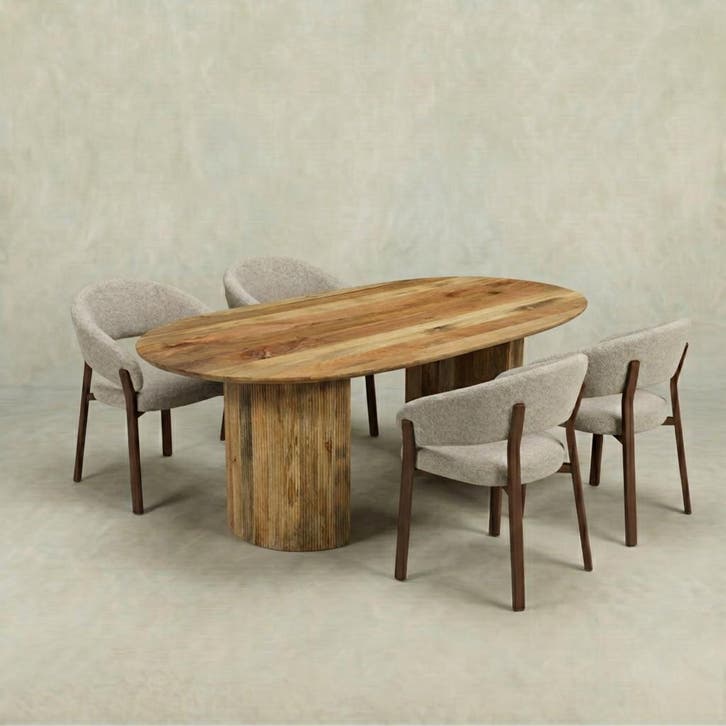Mangohouten Eettafel Maeve 260x120 cm, Huis en Inrichting, Tafels | Eettafels, Nieuw, Overige houtsoorten, Overige vormen, Verzenden