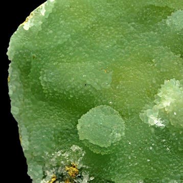 Levend appelgroene botroïde smithsoniet Kristallen op matrix