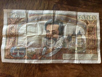 Frankrijk. - 5000 Francs - 1957 - Pick 135 (Zonder