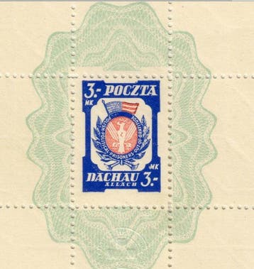 Polen 1945 - Poolse Comité Dachau–Allach 1945, Volledig, Gestempeld
