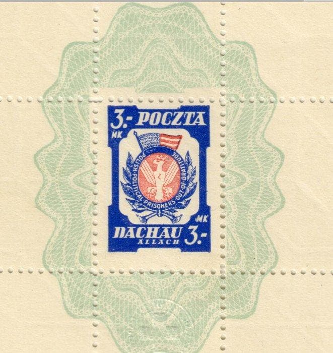 Polen 1945 - Poolse Comité Dachau–Allach 1945, Volledig, Postzegels en Munten, Postzegels | Europa | Overig
