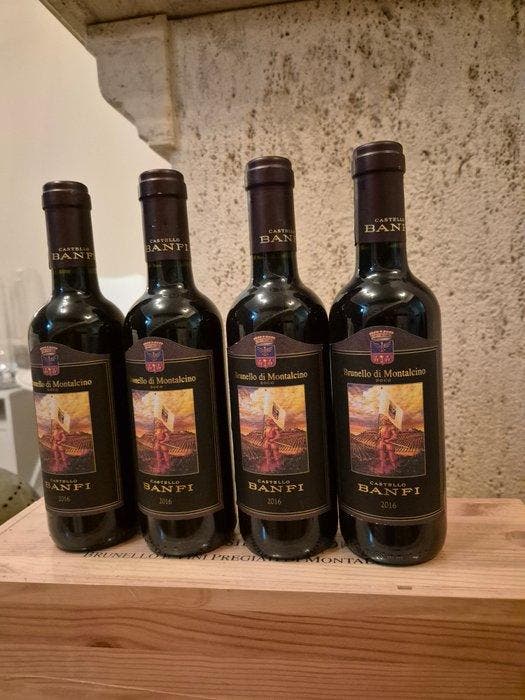 2016 Castello Banfi - Brunello di Montalcino DOCG - 4 Halve, Verzamelen, Wijnen