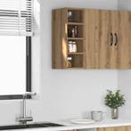 vidaXL Bovenkast Riga 20x29,5x60 cm bewerkt hout artisanaal, Huis en Inrichting, Verzenden, Nieuw