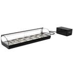 Tapasvitrine | CLASSIC | Zwart | +2°C/+6°C | Statisch | 1, Verzenden, Nieuw in verpakking