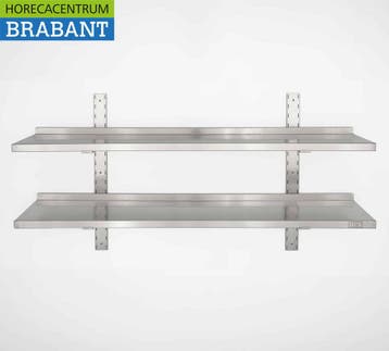 HCB Étagère à double paroi en acier inoxydable Basic-line, Verzenden