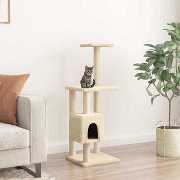 vidaXL Kattenkrabpaal met sisal krabpalen 104 cm, Verzenden, Nieuw