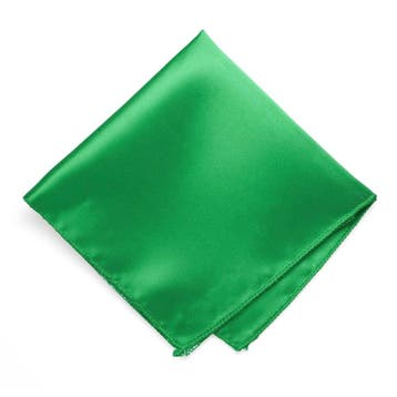 Fako Fashion - Pochette - Pochet - Satijn - 22x22cm - Groen, Kleding | Heren, Verzenden, Nieuw