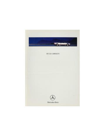 1999 MERCEDES BENZ CLK CABRIO BROCHURE DUITS, Ophalen of Verzenden