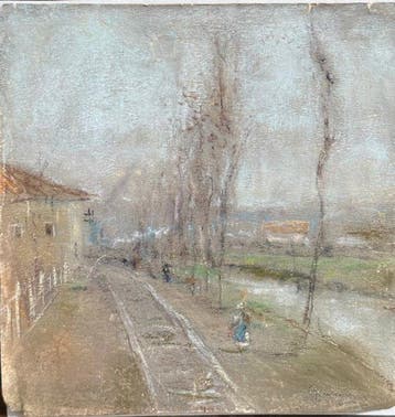 Giuseppe Casciaro (1863-1941) - Paesaggio