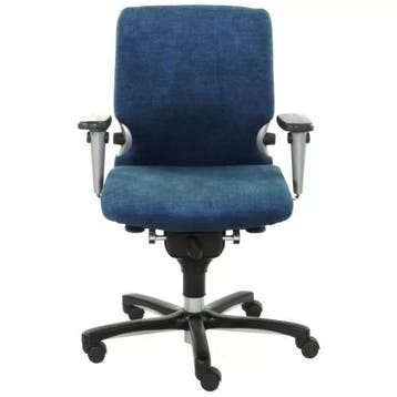 Haworth Comforto met nieuwe circulaire denim stof, Huis en Inrichting, Bureaustoelen, Zo goed als nieuw, Bureaukruk, Ergonomisch