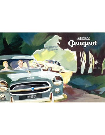 1957 PEUGEOT 403 BROCHURE NEDERLANDS