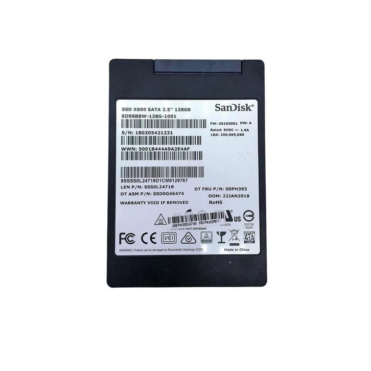 Sandisk X400 sata 128GB SSD 2,5 inch, Computers en Software, Harde schijven, Gebruikt, Ophalen of Verzenden