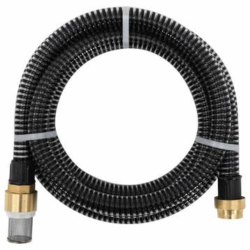 vidaXL Zuigslang met messing koppelingen 1,1 25 m PVC, Verzenden, Nieuw