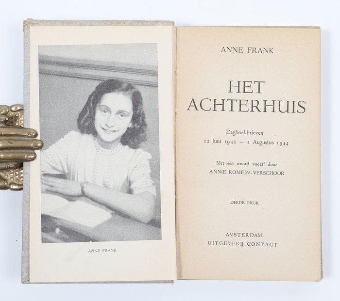 Anne Frank - Het achterhuis [3e druk] - 1947, Antiek en Kunst, Antiek | Boeken en Manuscripten