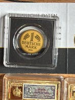 Allemagne. Mixed 1 Deutsche Mark, 1/1000 Oz (.999) Gold und