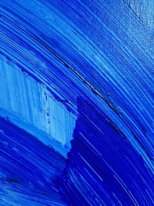 Mr Oreke - BLUE IMPACT, Antiek en Kunst, Kunst | Schilderijen | Modern