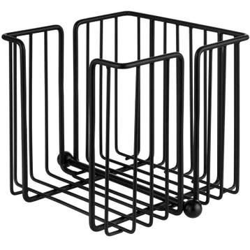 Servettenhouder | URBAN | Metaal | Zwart | 190x180x190(h)mm, Verzenden, Nieuw in verpakking