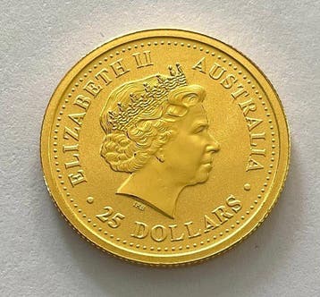 Australie. 25 Dollars 1999 - The Australian Nugget - 1/4 oz