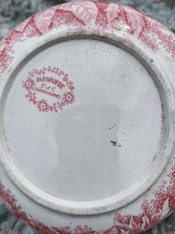 Sarreguemines - Vase (2) - Faïence - Lot de 2 brocs joufflus, Antiek en Kunst