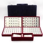 Bordspel - Vintage Japanese Mahjong Set - Bamboe, Hars,
