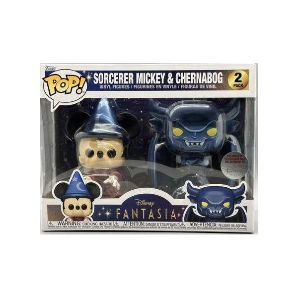 Funko Pop  Fantasia  Sorcerer Mickey &amp; Chernabog  D23, Verzamelen, Poppetjes en Figuurtjes, Nieuw, Verzenden