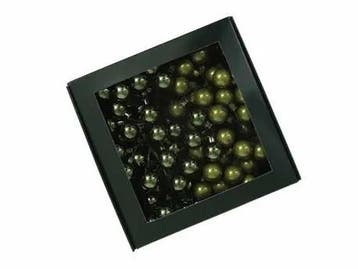 Balletjes op draad Pine Groen combi 2 cm doos 144 stuks