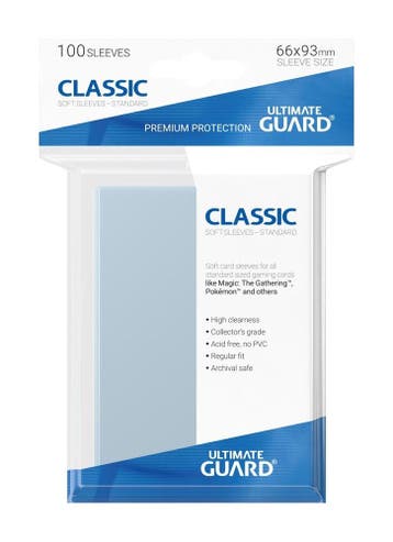 Classic Soft Sleeves Standard Size Transparent (100), Ophalen of Verzenden, Nieuw