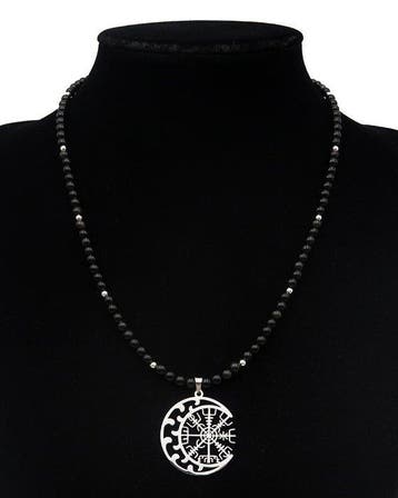 IJslandse kompas Vegvísir en obsidiaan – Bescherming en