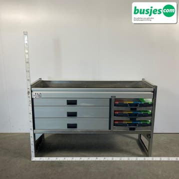 Aluca bedrijfswageninrichting 1500x529x950mm (3160), Verzenden, Gebruikt