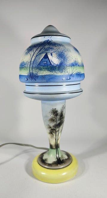 Novy Bor - Carl Palda - Lampe - lampe décorée Art déco -