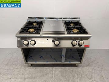 Plaque de cuisson Gastro-M en acier inoxydable à 4 feux avec, Verzenden