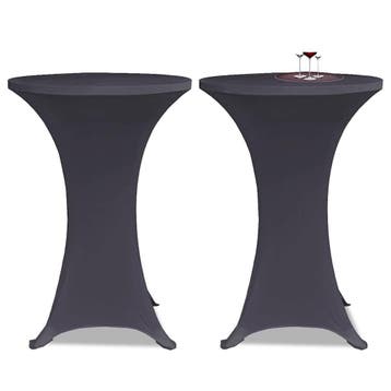 vidaXL Tafelhoes stretch 2 stuks 70 cm antraciet, Verzenden