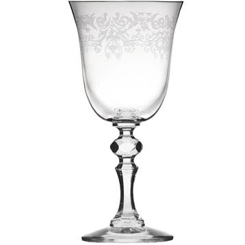 Wijnglazen | KRISTA DECO  | Kristalglas | 25cl |  6 Stuks |, Verzenden