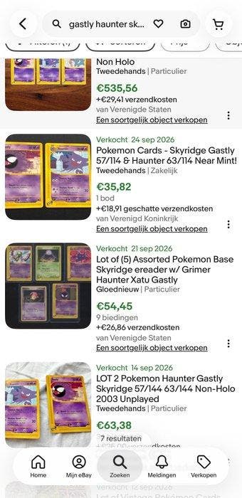 Pokémon - 2 Card - Gastly, Haunter - Various sets, Nieuw