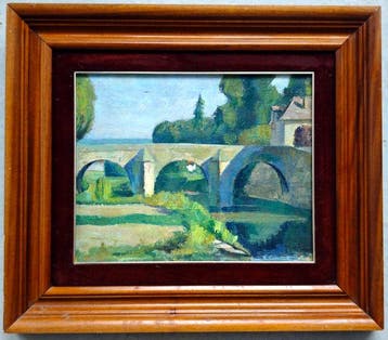 École française (c.1940) - Le pont de pierre