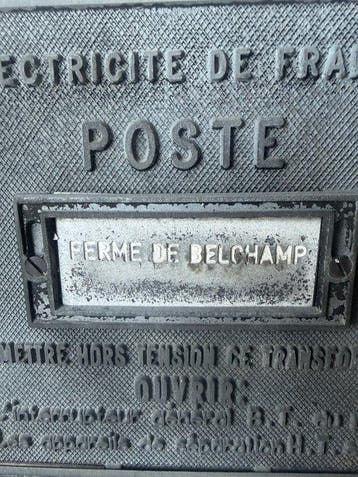 Plaque du poteau électrique - Plaque - Plomb