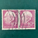 Duitsland, Bondsrepubliek 1954 - 40Pf Heuss in horizontaal, Postzegels en Munten, Postzegels | Europa | Duitsland, Gestempeld