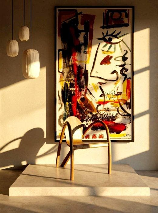 Luc Mora - Miss abstract summer colours - XXL, Antiquités & Art, Art | Objets design