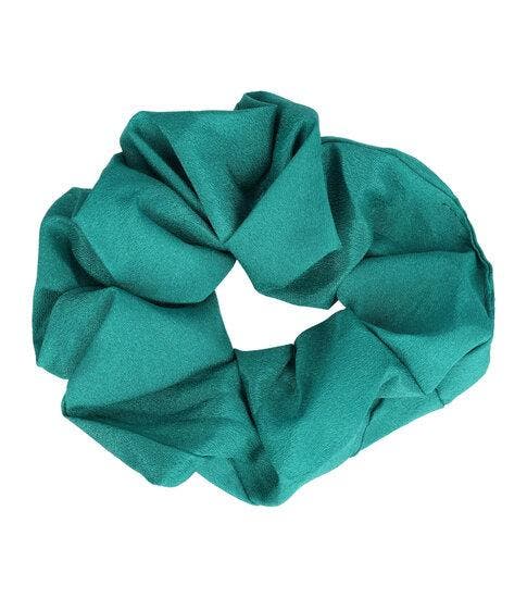 Haarelastiek Scrunchie – Basic – Satijnlook Stof – Groen, Handtassen en Accessoires, Uiterlijk | Haarverzorging