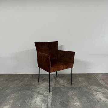 bert plantagie Set Van 6 Eetkamerstoelen Bliss - Ongebruikt, Huis en Inrichting, Stoelen, Verzenden, Zo goed als nieuw, Bruin