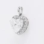 Zonder minimumprijs - Hanger - 14 karaat Witgoud - 3.41ct.
