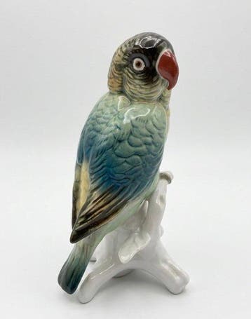 Karl Ens, Volkstedt - Beeldje - Parrots (2) - Porselein, Antiek en Kunst