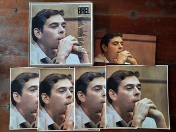 Jacques Brel - 5 x album including 1 x 4 LP box and 1 x