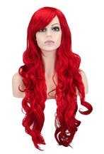 Luxe Extra Lange Zeemeermin Rode Pruik Rode Mermaid Haarwerk, Ophalen of Verzenden, Nieuw