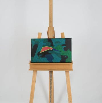 Kuno Schiefer (1948-1992) - Der Blaue Schnabel, Antiquités & Art, Art | Peinture | Moderne