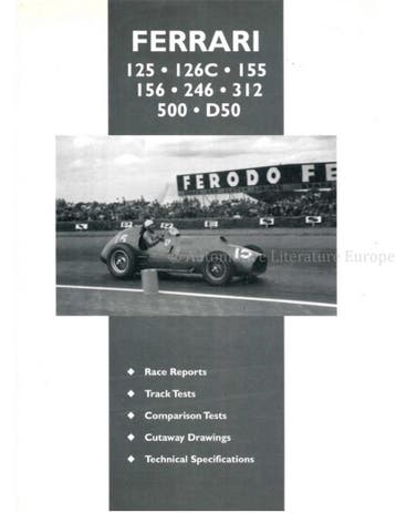 FERRARI 125 | 126C | 155 | 156 | 246 | 312 | 500 | D50