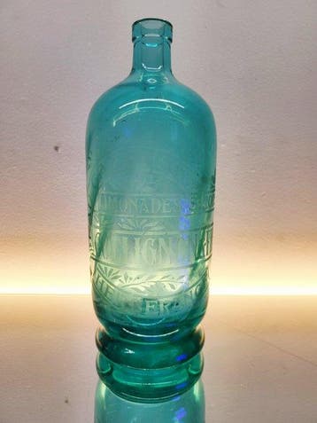 Fles - uranium glas - collignon & fils